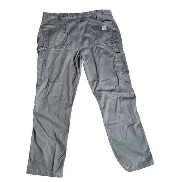 Carhartt Men's 40 x 32 Army Green "Relaxed Fit" Cargo Workwear Cotton Pants - Picture 2 of 6